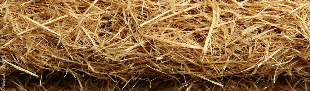 Dried grass texture, rural setting, background blur, packaging