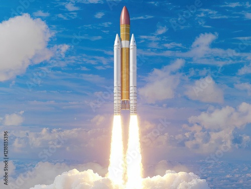 Rocket booster separation in space aerospace engineering documentary clear skies imagery technical insights on spacecraft dynamics