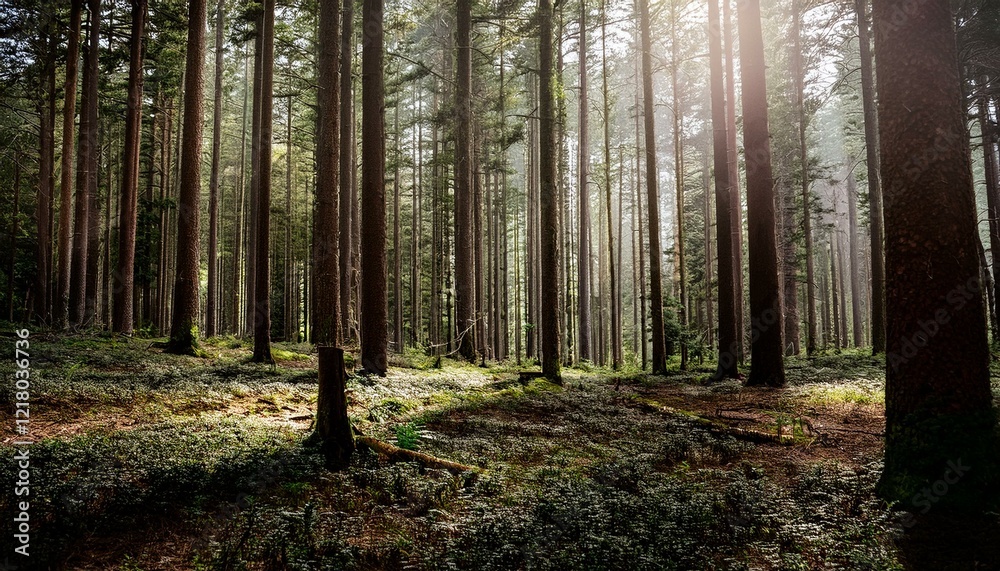 Naklejka premium Uncover the secrets of ancient trees and their stories. 