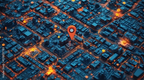 Urban Navigation: A 3D Cityscape with Pinpoint Location