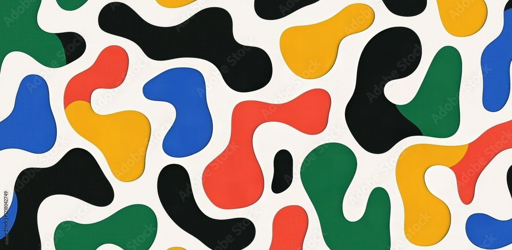 Colorful abstract painting with many different shapes and colors Colorful abstract painting with many different shapes and colors