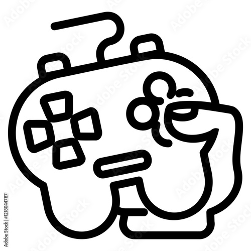Game glyph icon