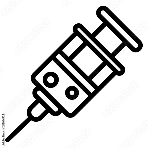 Syringe glyph icon