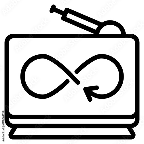 TV glyph icon