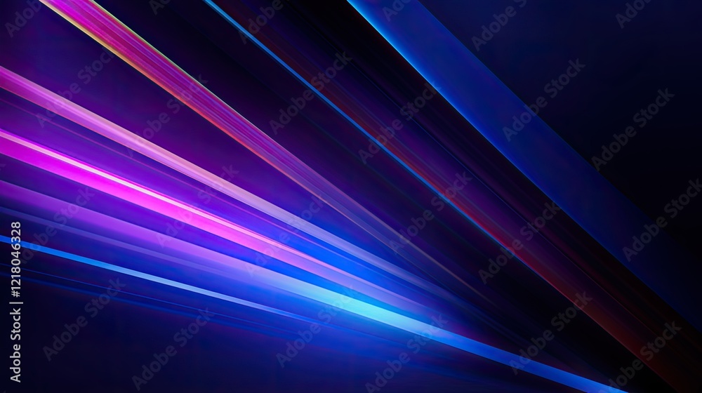 Abstract design featuring vibrant, colorful light streaks on a dark background. Abstract design featuring vibrant, colorful light streaks on a dark background.