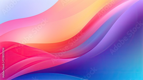 Abstract waves of vibrant colors creating a smooth gradient background.