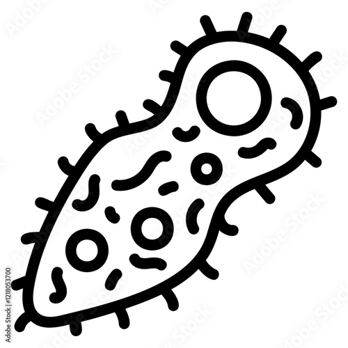 Paramecium glyph icon