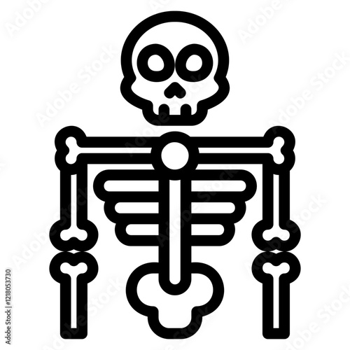 Skeleton glyph icon