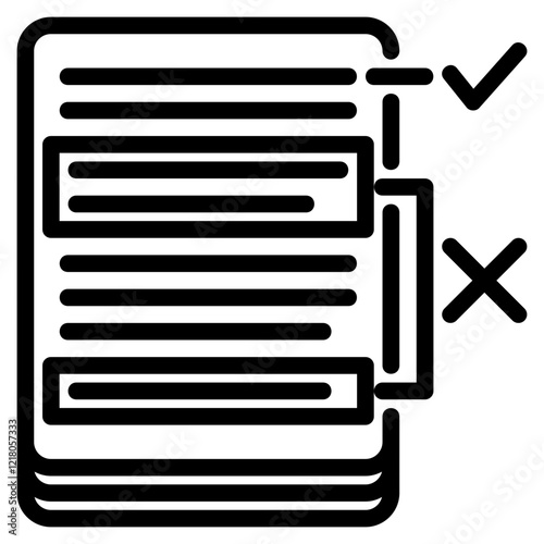 Correcting glyph icon