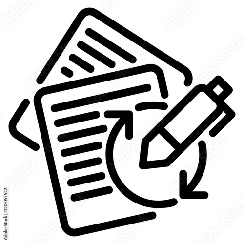 Revision glyph icon