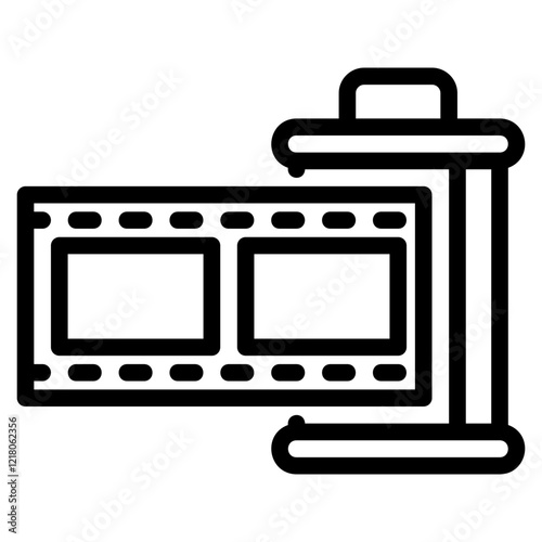 negative film glyph icon