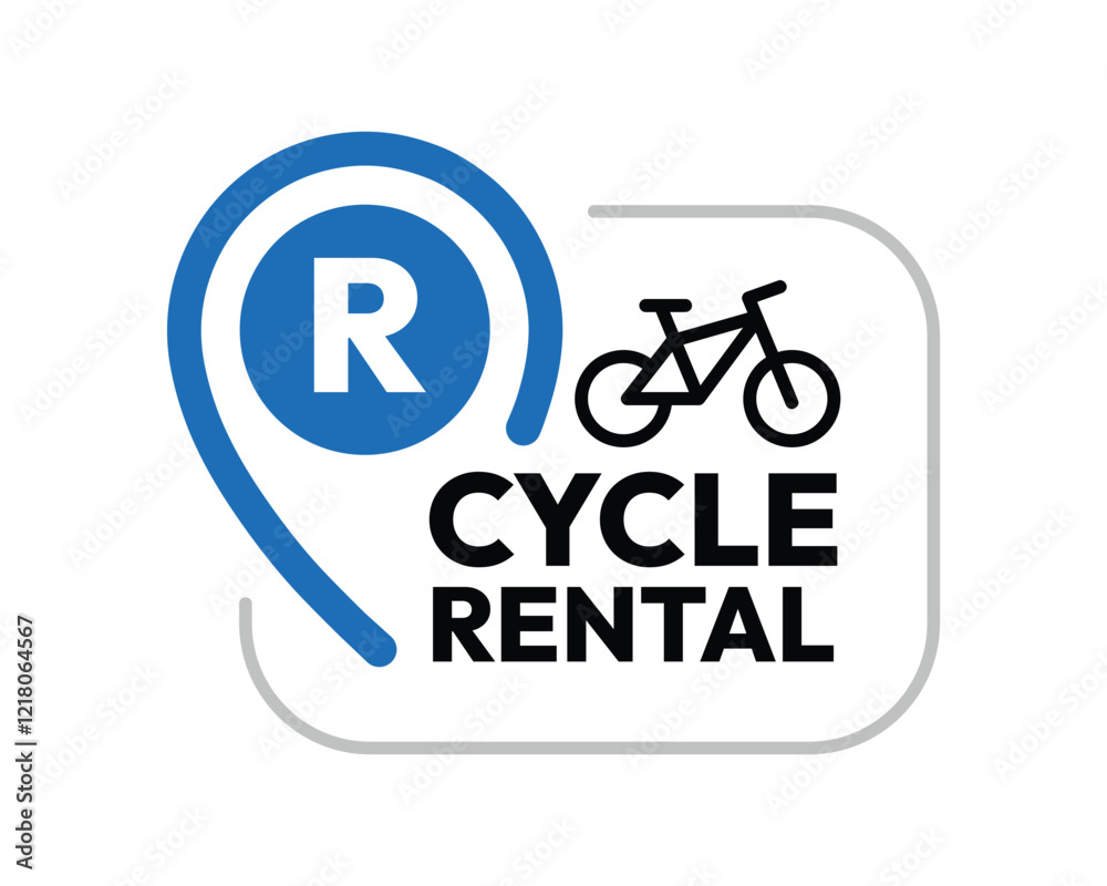 Cycle Rental Sign - High-Quality Vector Art for Indicating Bike Rental Locations in Urban and Public Spaces Cycle Rental Sign - High-Quality Vector Art for Indicating Bike Rental Locations in Urban and Public Spaces