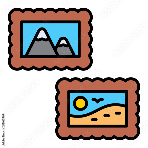 Stamp collecting Icon