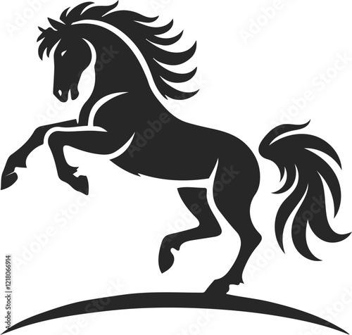 silhouette of a horse