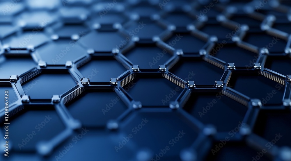 Abstract metallic honeycomb pattern. Abstract metallic honeycomb pattern.