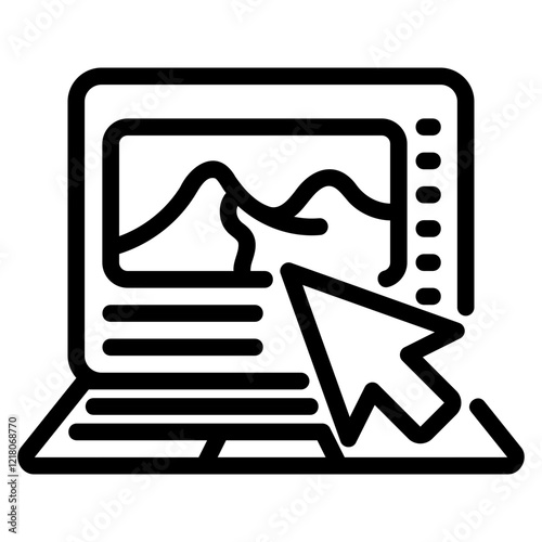 Image editing glyph icon