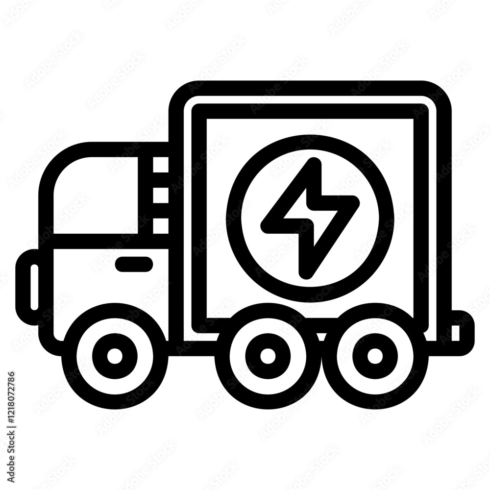 truck glyph icon