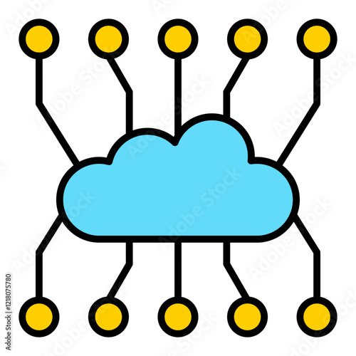 Cloud computing Icon