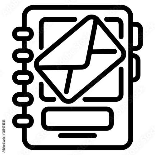 Phonebook glyph icon