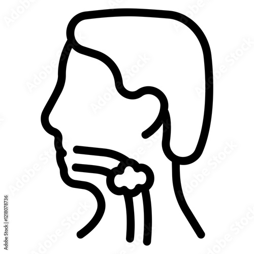 throat Line Icon