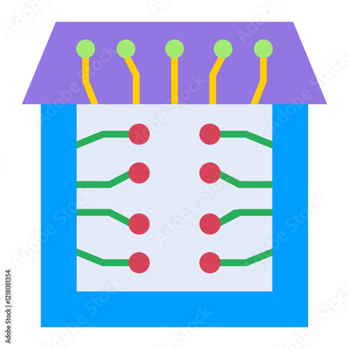 Artificial building Icon