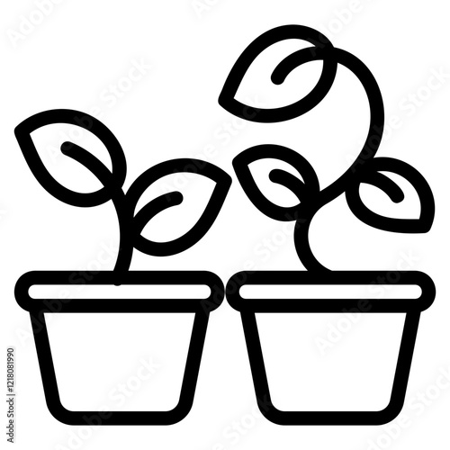 Plant glyph icon