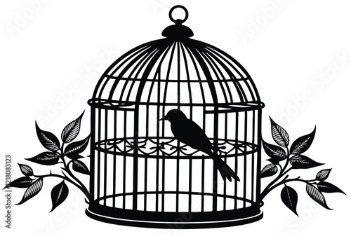 A set of antique bird cages design