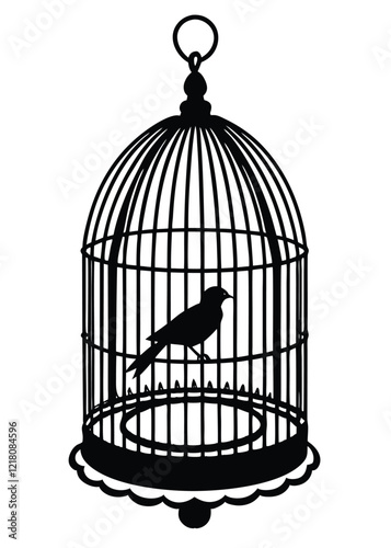A set of antique bird cages design