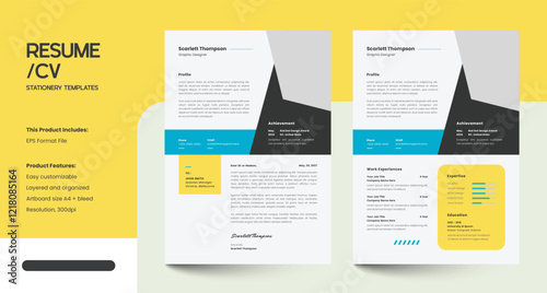 Modern Creative CV Resume Design Template