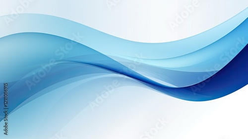 Abstract blue wave design with smooth gradients for modern backgrounds.