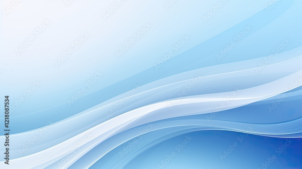 Abstract blue waves create a calm and soothing background for various design purposes. Abstract blue waves create a calm and soothing background for various design purposes.