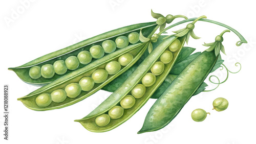 Wallpaper Mural Green peas isolated on white transparent background food  ingredient  white  side bundle  set collection transparent agriculture closeup healthy   Torontodigital.ca