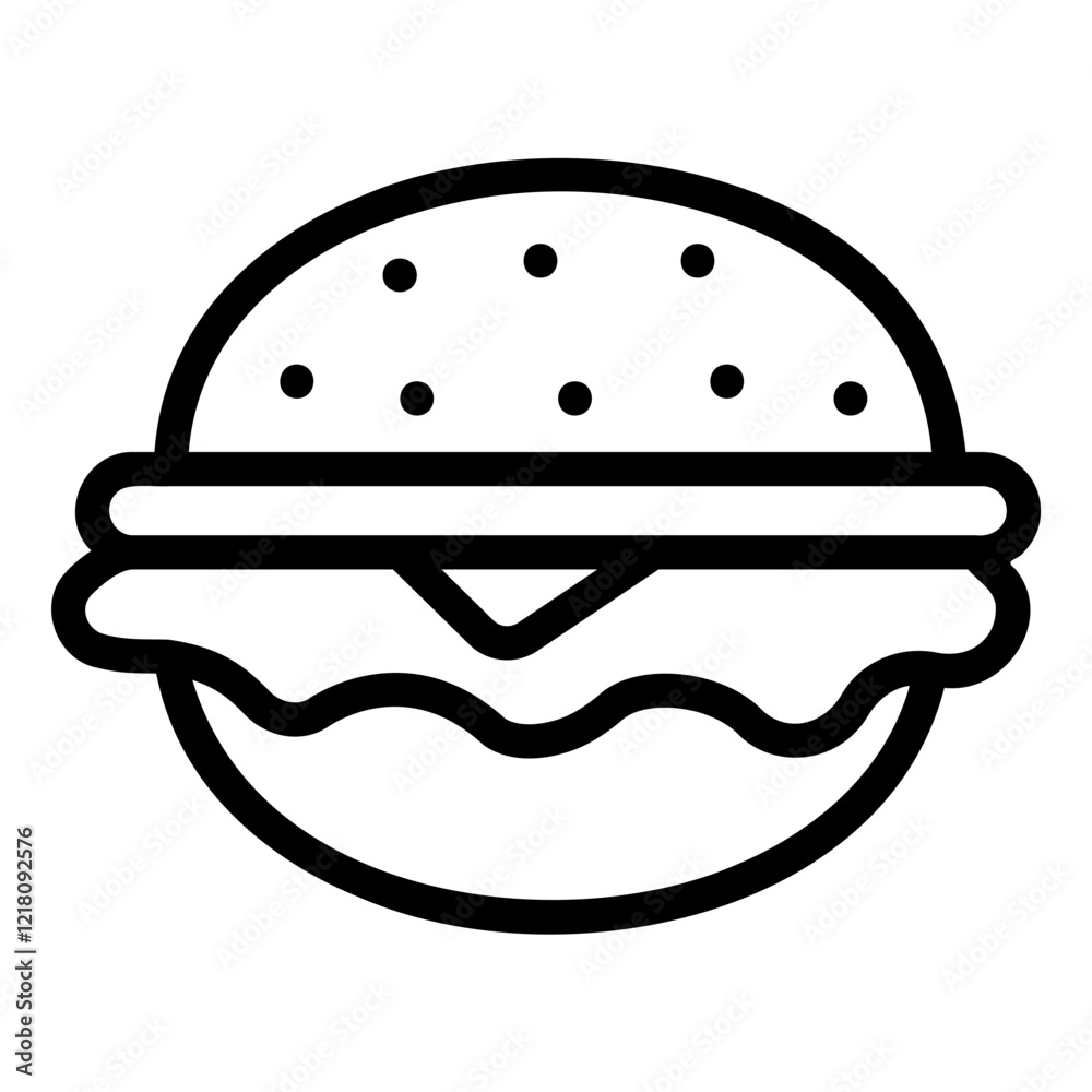 burger Line Icon burger Line Icon