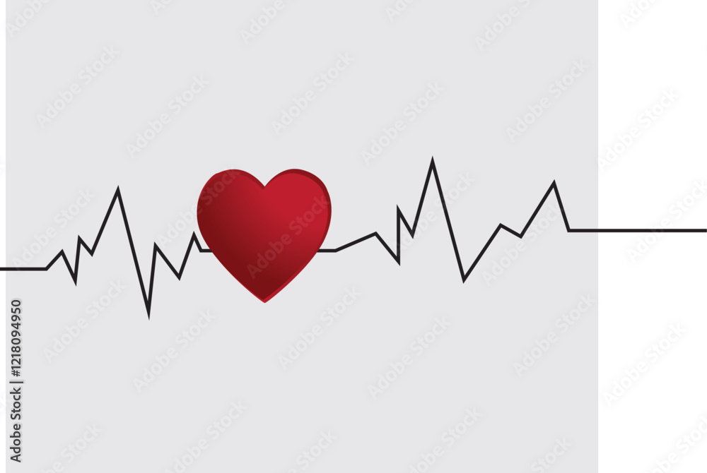 heart and heartbeat, heart and symbol heart and heartbeat, heart and symbol