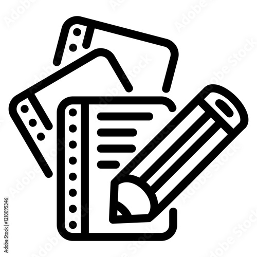 Notes glyph icon
