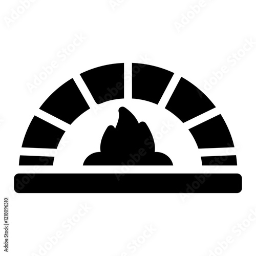 pizza oven Solid icon