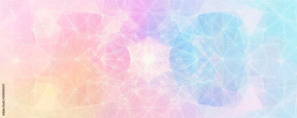 Soft Pastel Abstract Geometric Network Pattern Soft Pastel Abstract Geometric Network Pattern