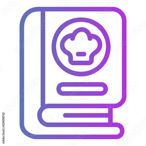 cook book Gradient icon
