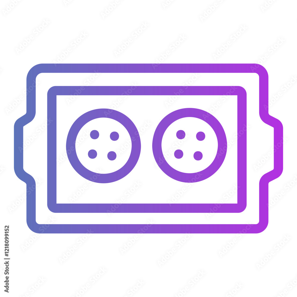 baking tray Gradient icon