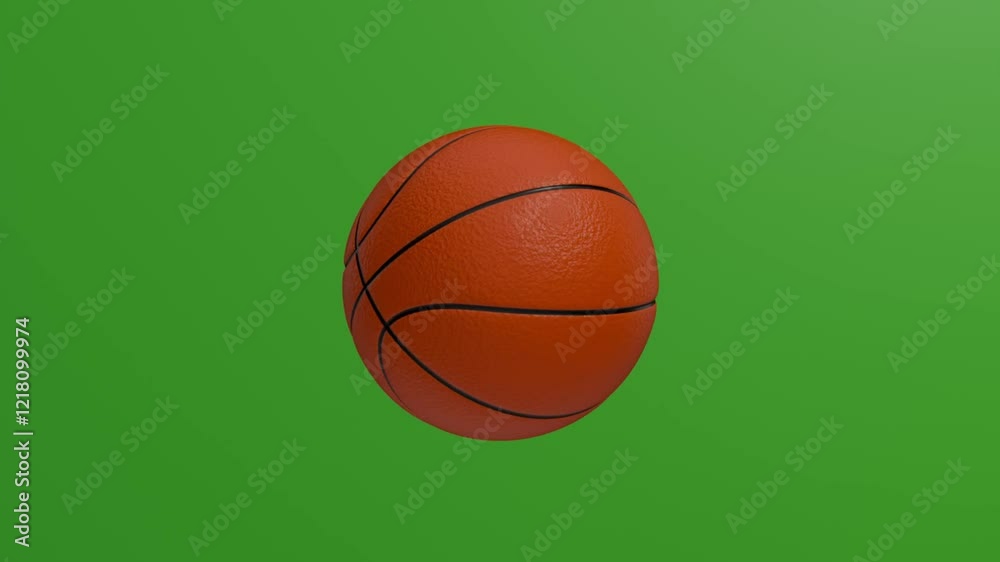 3d basketball with green screen 3d basketball with green screen
