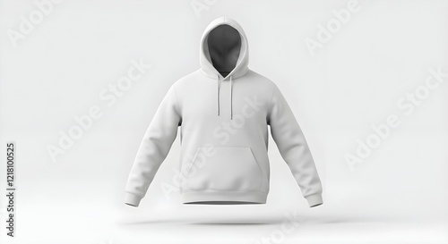 Blank White Hoodie Mockup for Design and Branding