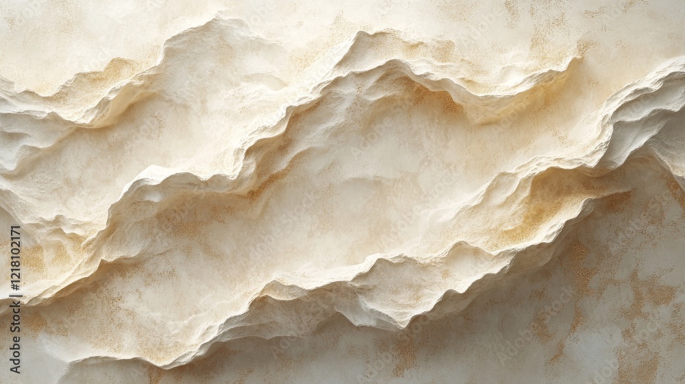 Abstract Beige Stone Texture Mountain Landscape