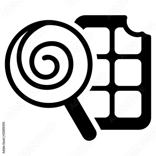 Sweets glyph icon