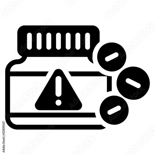 Pain killer glyph icon