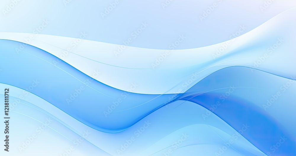 Abstract blue waves create a calming and modern background. Abstract blue waves create a calming and modern background.