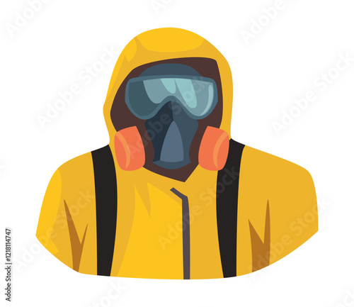 Yellow hazmat hood design