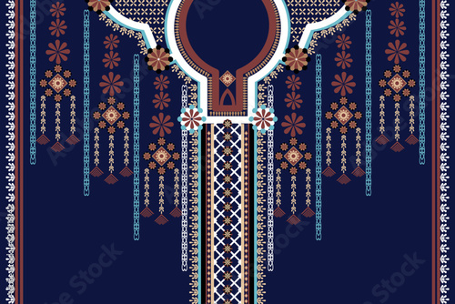 Native Ethnic Neckline Pattern.