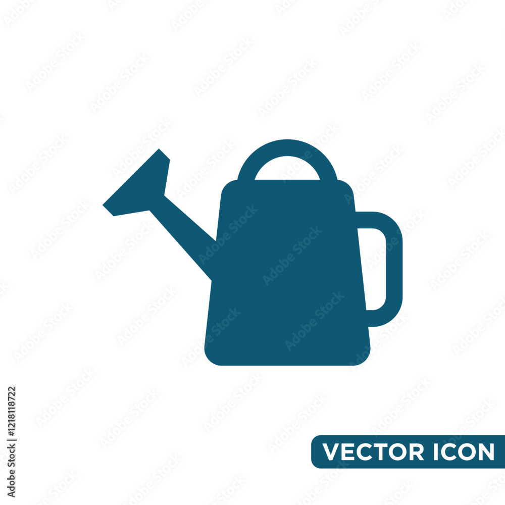 Minimalist Design Watering Can Icon Template Minimalist Design Watering Can Icon Template
