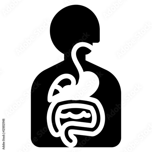 Digestive glyph icon