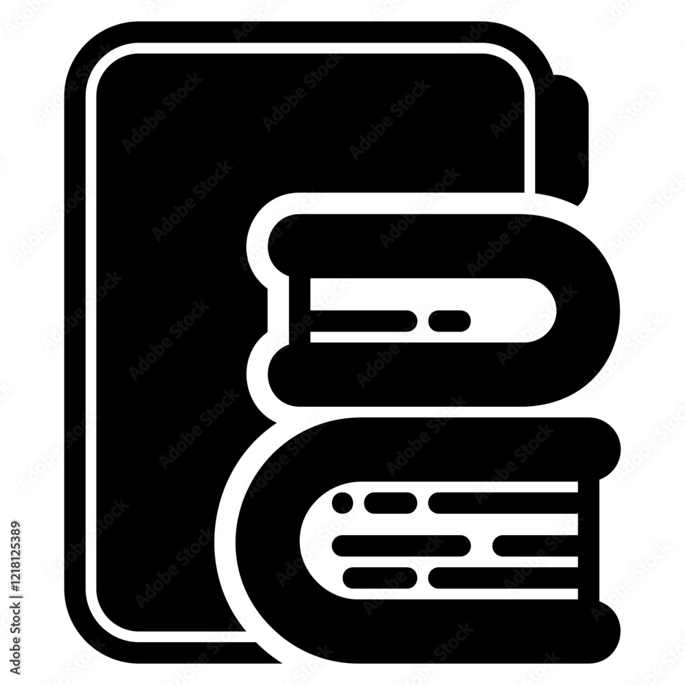 Mobile book glyph icon Mobile book glyph icon
